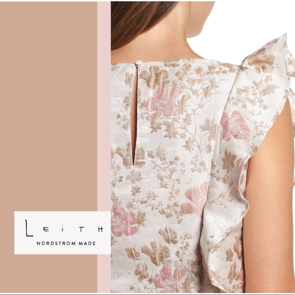 Leith Floral Ruffle Sleeveless Top - Picture 4 of 9